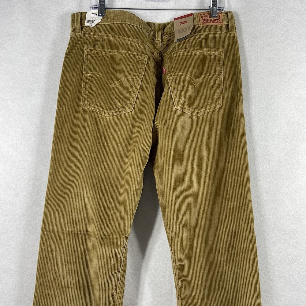 Levi's  Pants Women's 33x30 Brown Corduroy Mid Rise‎ Straight Leg New - Picture 5 of 12
